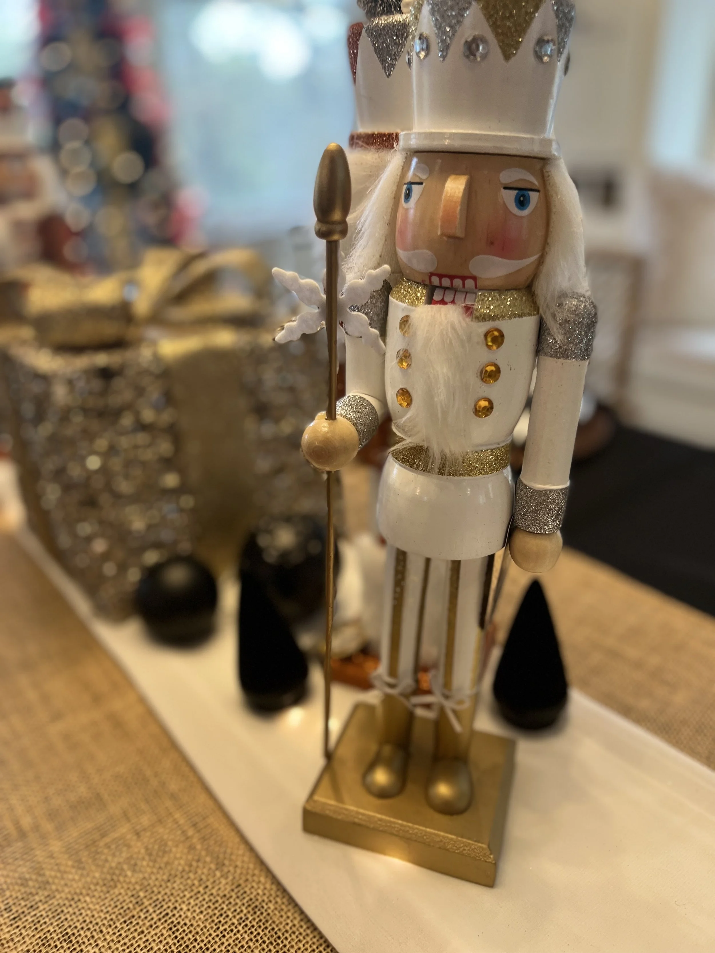 Silver online nutcracker soldier